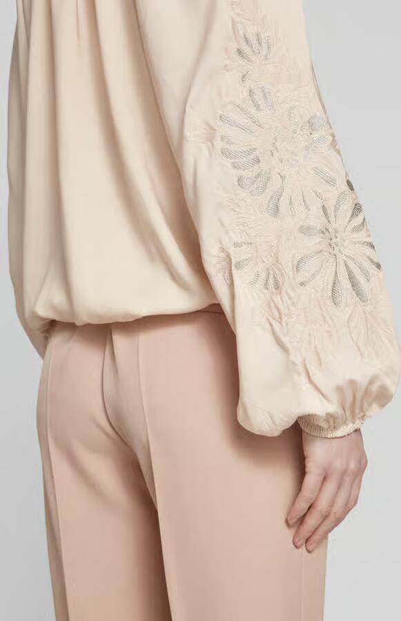 Monari Relaxed fit blouse met druppelvormige hals