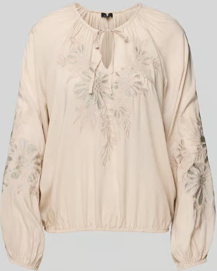 Monari Relaxed fit blouse met druppelvormige hals - Foto 2