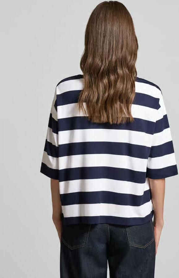 Monari relaxed fit sweatshirt van viscosemix met borstzak - Foto 2