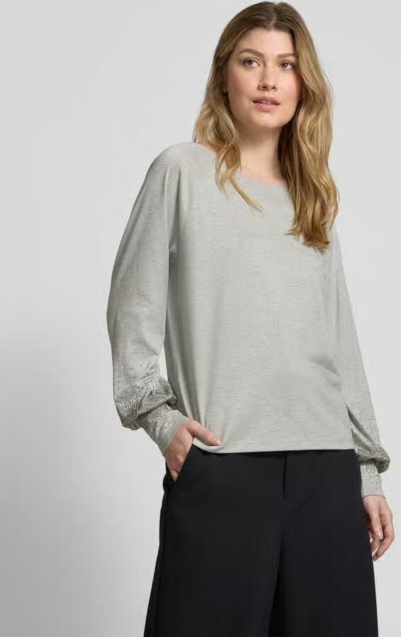 Monari Shirt met lange mouwen en siersteentjes - Foto 2