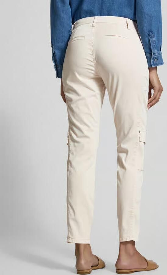 Monari Slim fit cargobroek met tunnelkoord - Foto 3