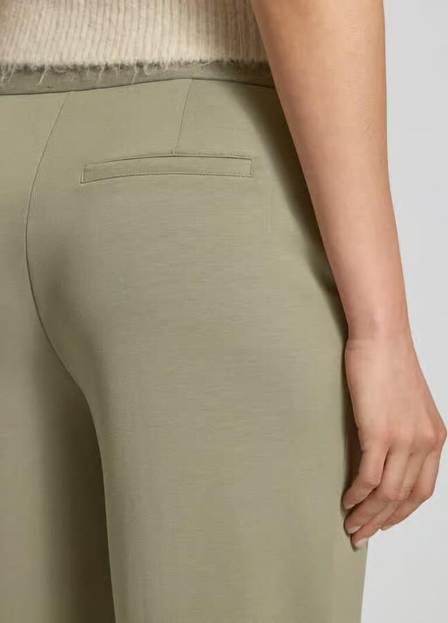 Monari Stoffen broek met elastische band met logo - Foto 2