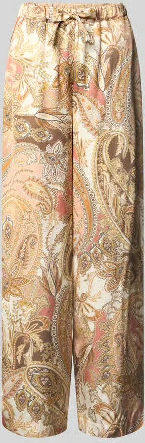 Monari Stoffen broek van viscose met paisleymotief model 'Pia' - Foto 2