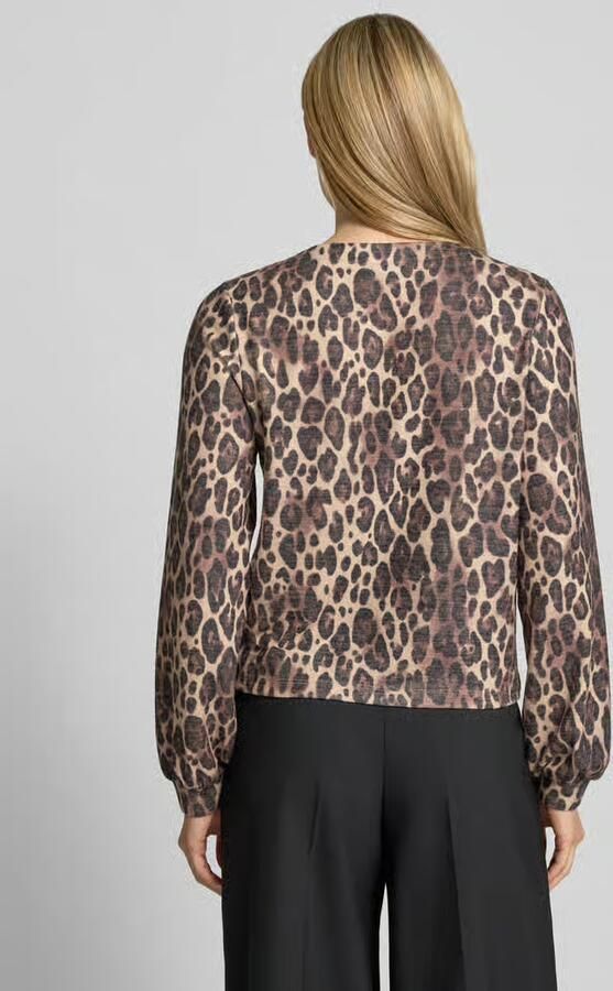 Monari Sweatjack in all-over look met ronde hals - Foto 3