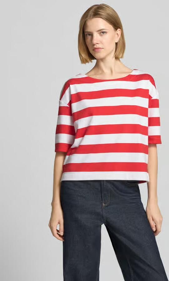 Monari sweatshirt met 1 2-mouwen in all-over look - Foto 2