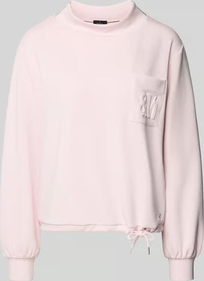 Monari Sweatshirt met opstaande kraag en borstzak