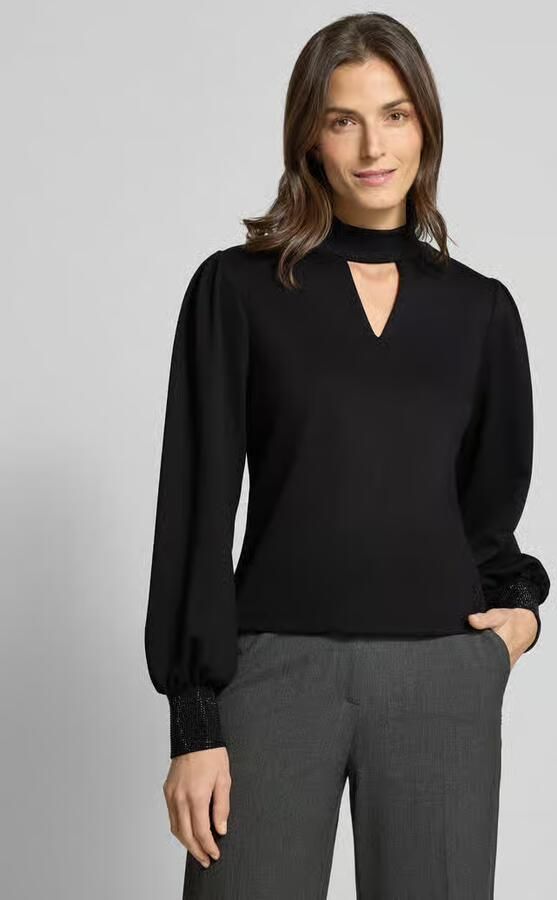 Monari Sweatshirt met opstaande kraag en cut-out - Foto 4
