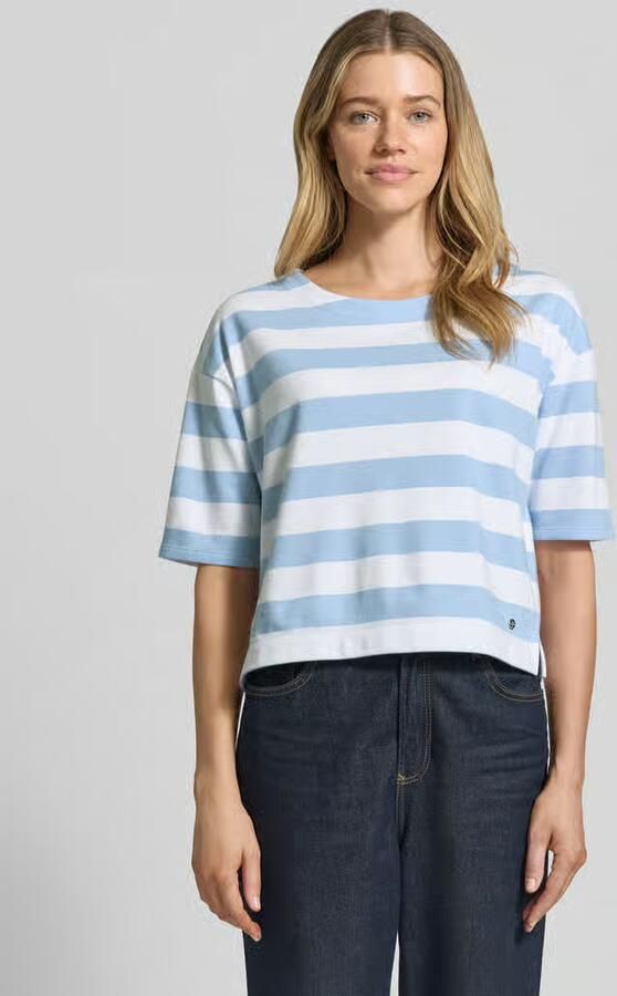 Monari Sweatshirt met streepmotief en 1 2-mouwen - Foto 3