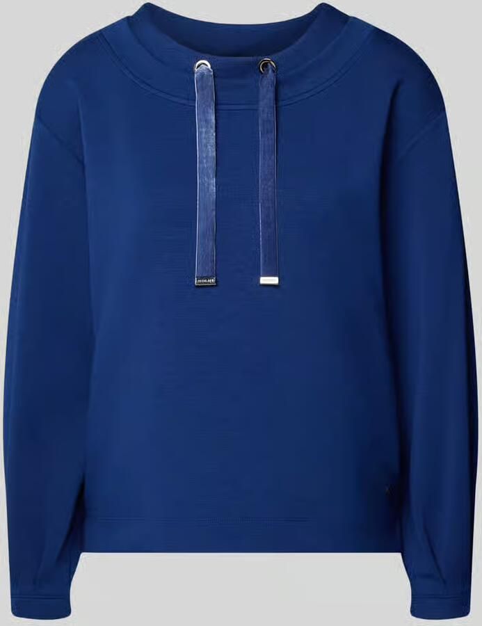 Monari Sweatshirt van modalmix met tunnelkoord