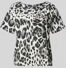 Monari T-shirt in all-over look met ronde hals