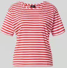Monari T-shirt in all-over look met ronde hals