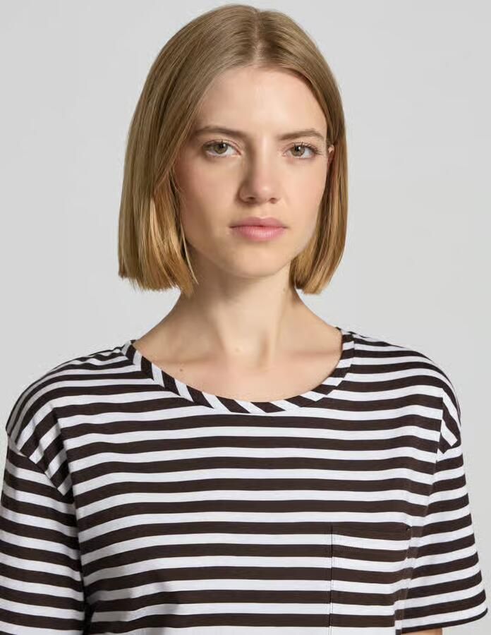 Monari T-shirt in all-over look met ronde hals - Foto 2
