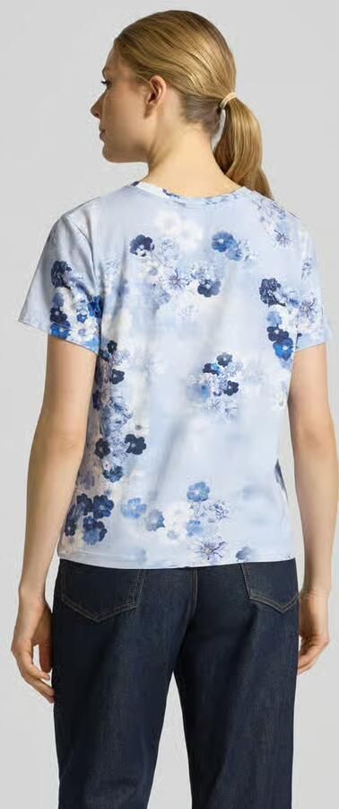 Monari T-shirt in all-over look met ronde hals - Foto 3
