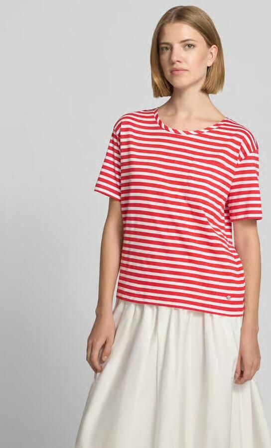 Monari T-shirt in all-over look met ronde hals - Foto 2