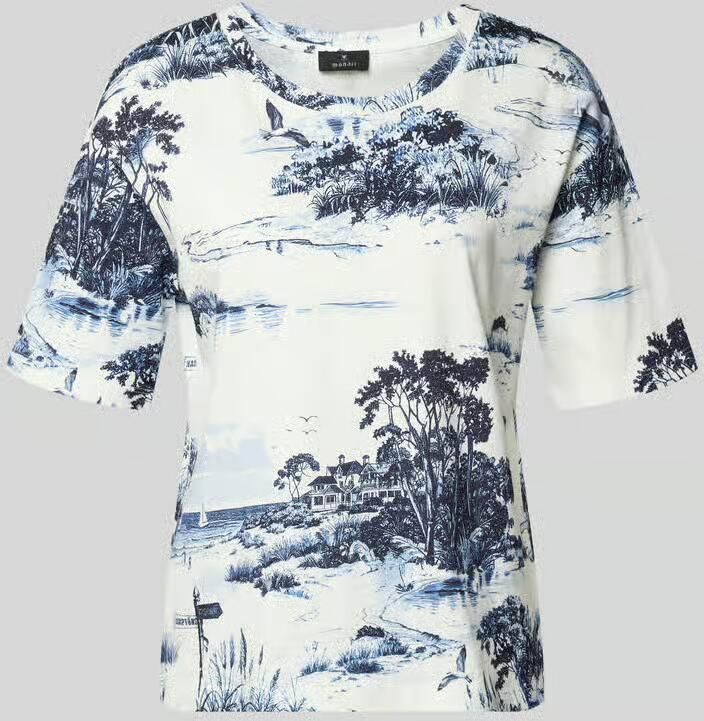 Monari T-shirt met allover-look model 'Hamptons Landschaft' - Foto 2