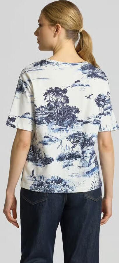 Monari T-shirt met allover-look model 'Hamptons Landschaft'