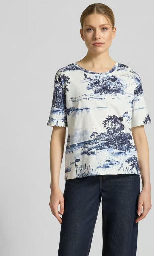 Monari T-shirt met allover-look model 'Hamptons Landschaft' - Foto 4