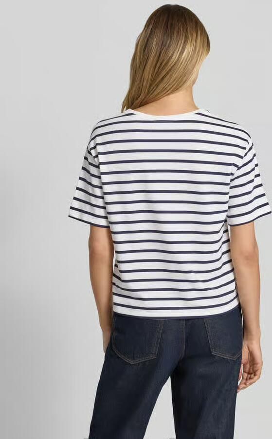 Monari T-shirt met borstzak en ronde hals - Foto 2