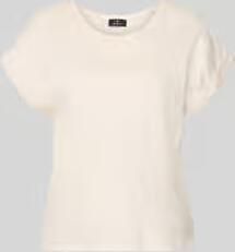 Monari T-shirt met gefixeerde mouwomslag