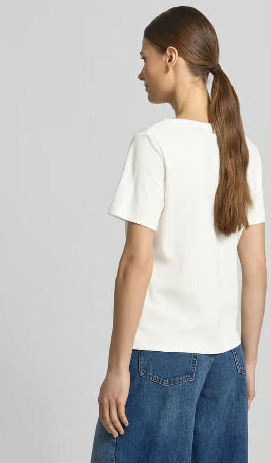 Monari T-shirt met motiefprint en met strass-steentjes