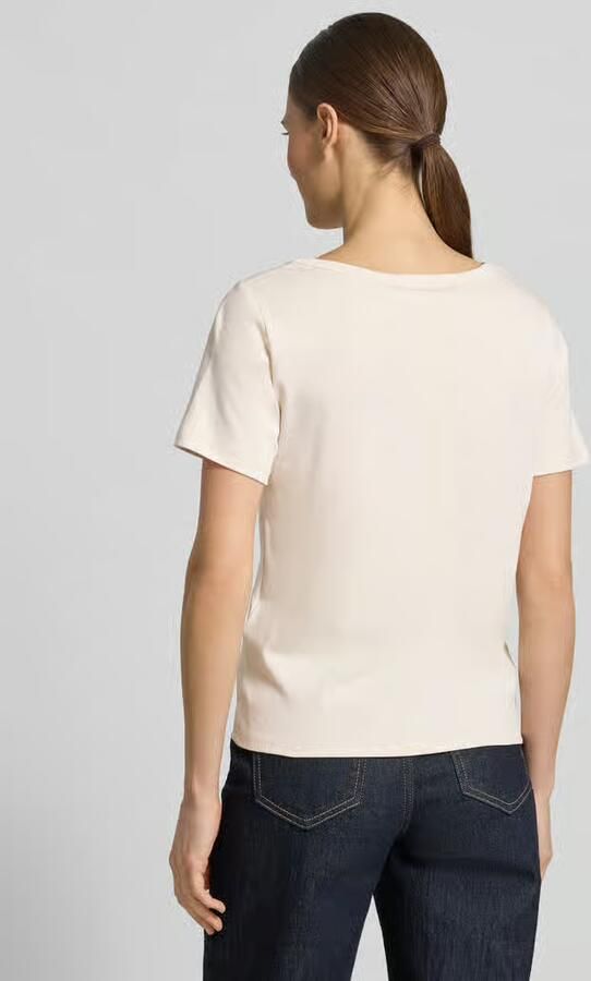 Monari T-shirt met motiefprint en met strass-steentjes
