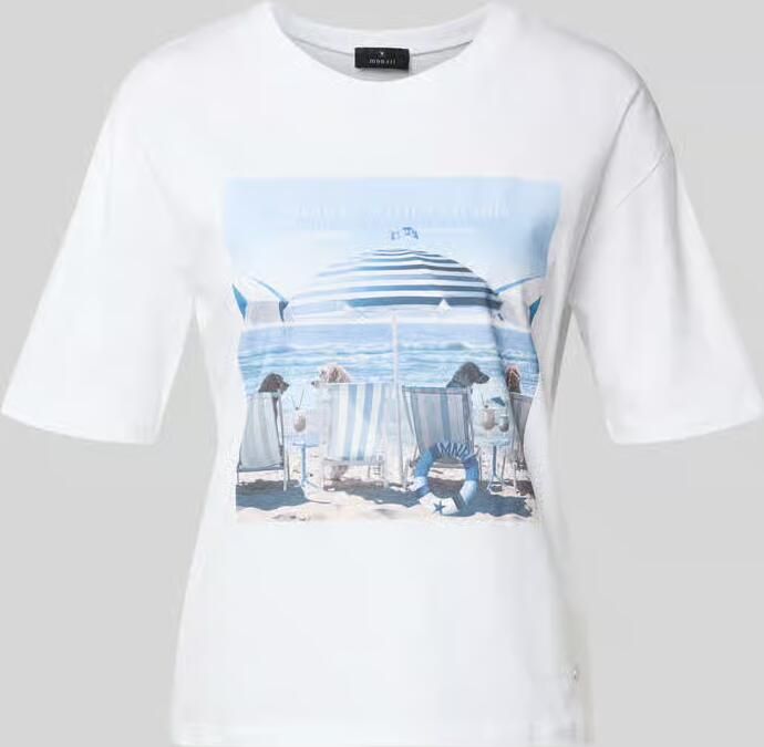 Monari T-shirt met motiefprint model 'Beach Dogs' - Foto 2