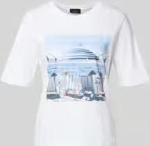 Monari T-shirt met motiefprint model 'Beach Dogs'