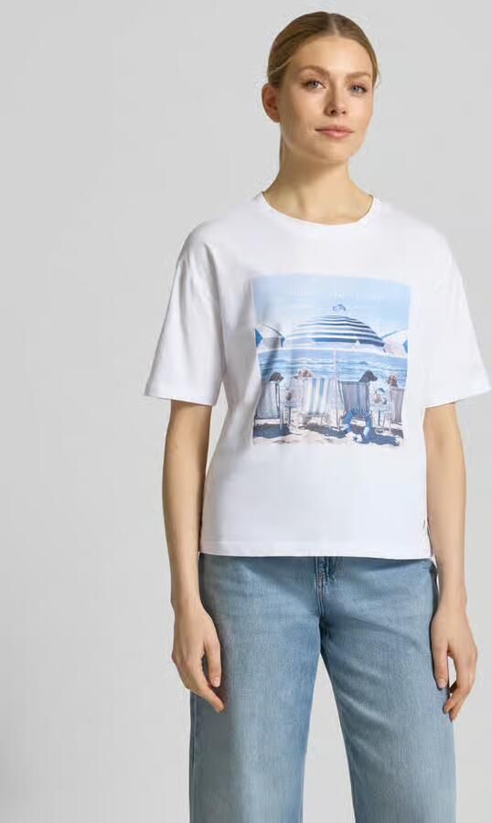 Monari T-shirt met motiefprint model 'Beach Dogs' - Foto 2
