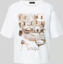 Monari T-shirt met motiefprint model 'City'