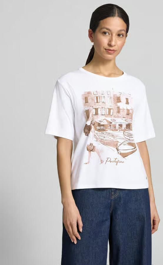 Monari T-shirt met motiefprint model 'City' - Foto 3