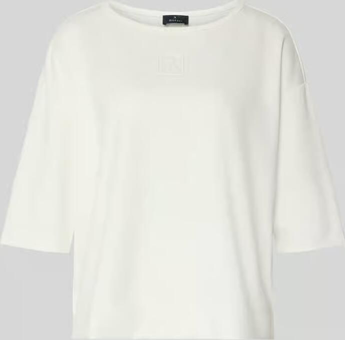 Monari T-shirt met ronde hals en logo - Foto 2
