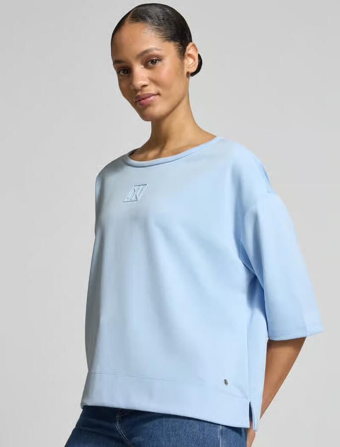 Monari T-shirt met ronde hals en logo