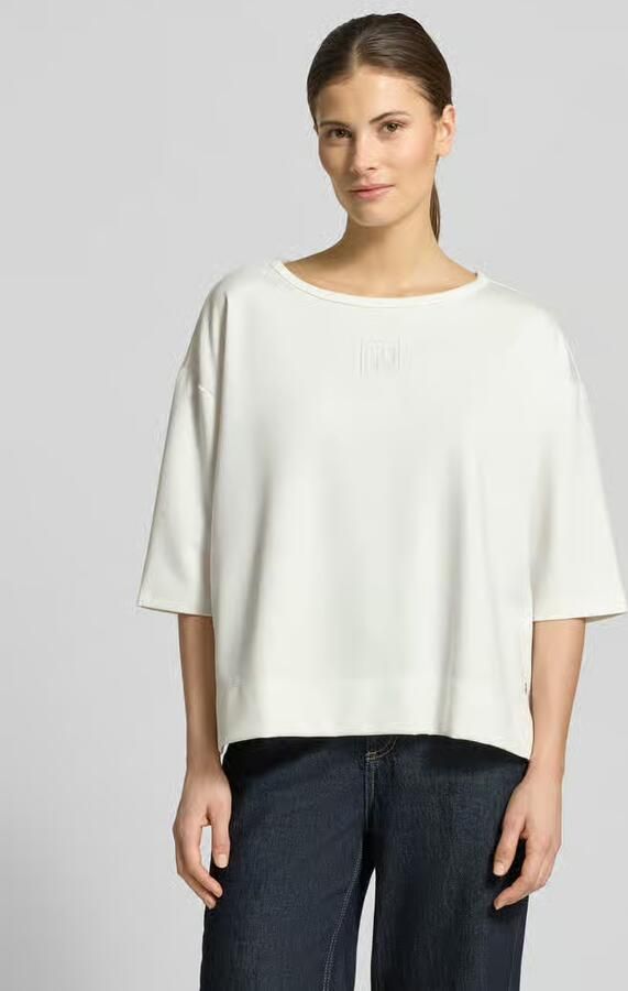 Monari T-shirt met ronde hals en logo - Foto 3