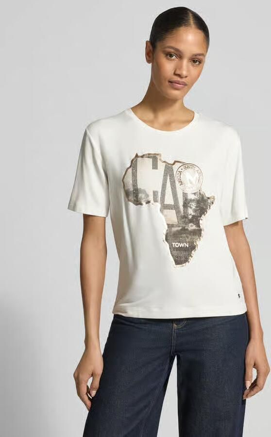 Monari T-shirt met siersteentjes - Foto 4
