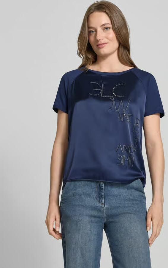 Monari T-shirt met strass-steentjes - Foto 2