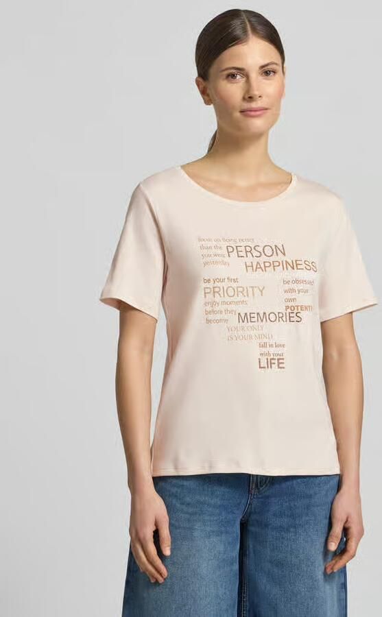 Monari T-shirt met strass-steentjes - Foto 2