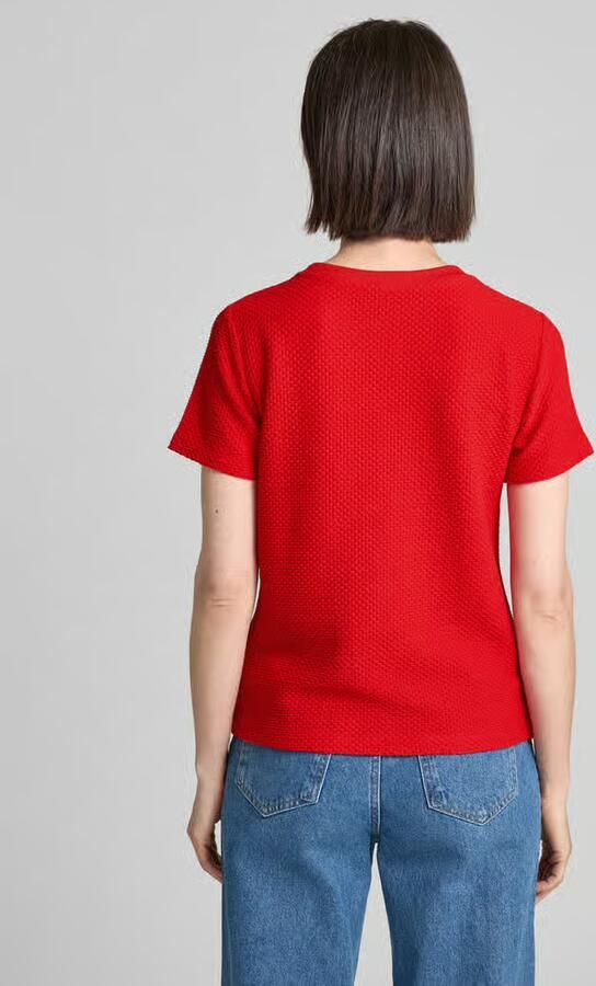 Monari T-shirt met structuurmotief