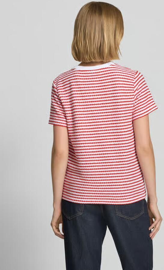 Monari T-shirt met structuurpatroon en ronde hals - Foto 3
