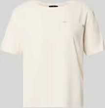 Monari T-shirt van viscosemix met borstzak