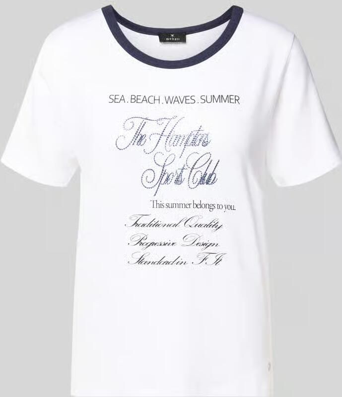 Monari T-shirt van viscosemix model 'Hamptons Spirit' - Foto 2