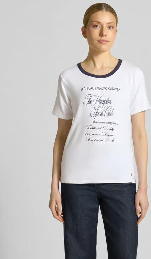 Monari T-shirt van viscosemix model 'Hamptons Spirit' - Foto 2