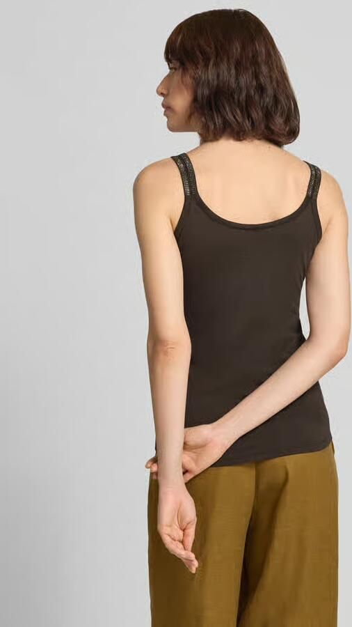 Monari Tanktop met ronde hals en labeldetail - Foto 3