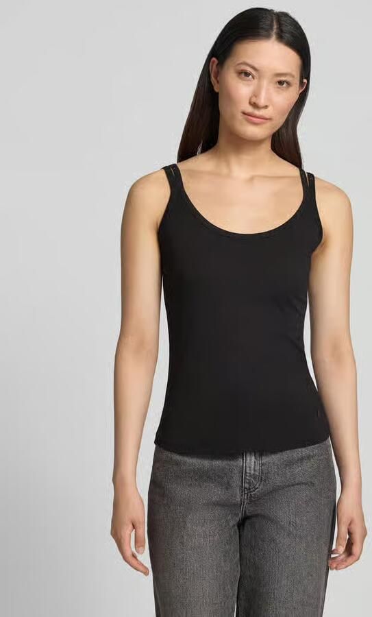 Monari Tanktop met ronde hals en labeldetail - Foto 2