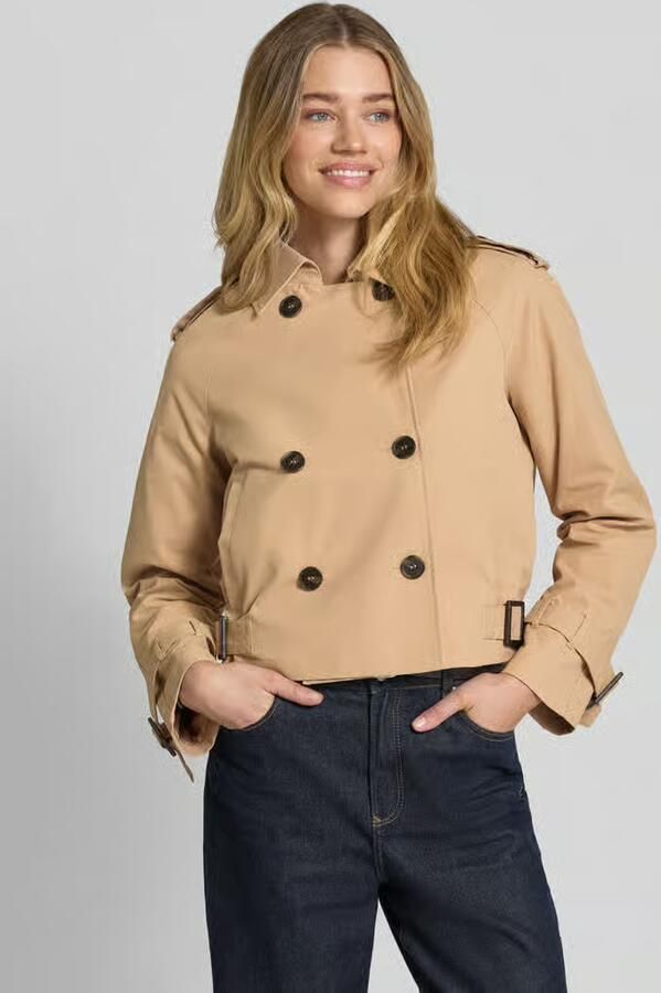 Monari trench jack met steekzakken en kentkraag - Foto 2