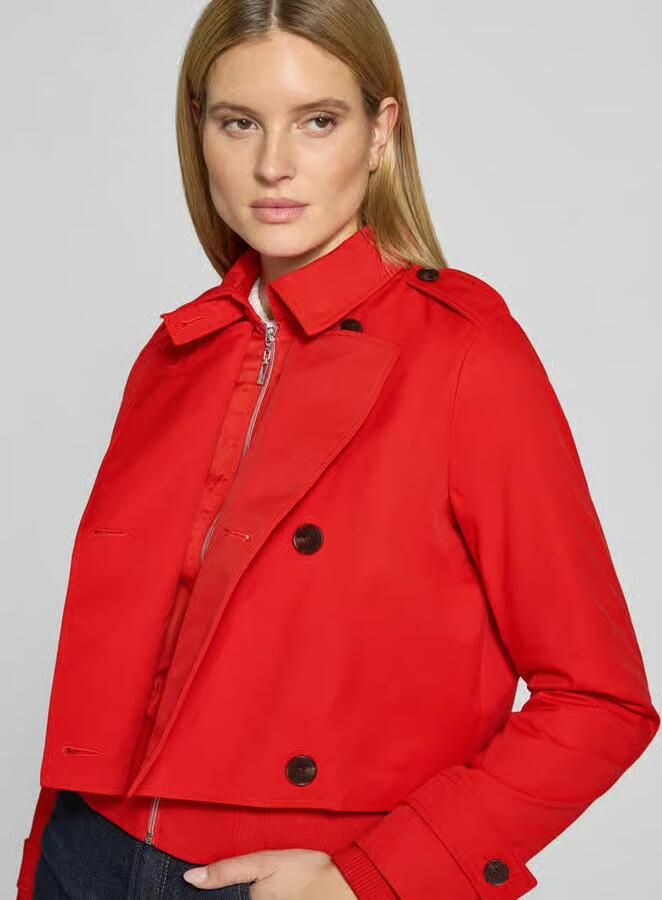 Monari Trenchcoat met mouwtrensjes - Foto 2