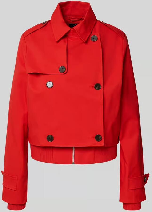 Monari Trenchcoat met mouwtrensjes