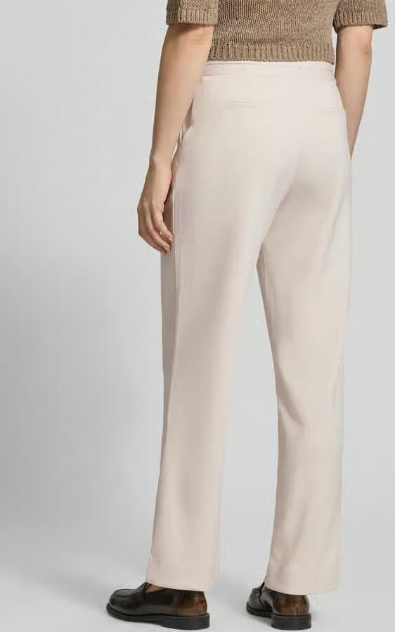 Monari wide fit stoffen broek met viscose model 'Lurex'
