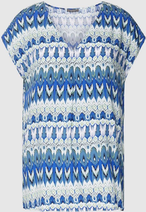 Montego Blouseshirt met all-over motief