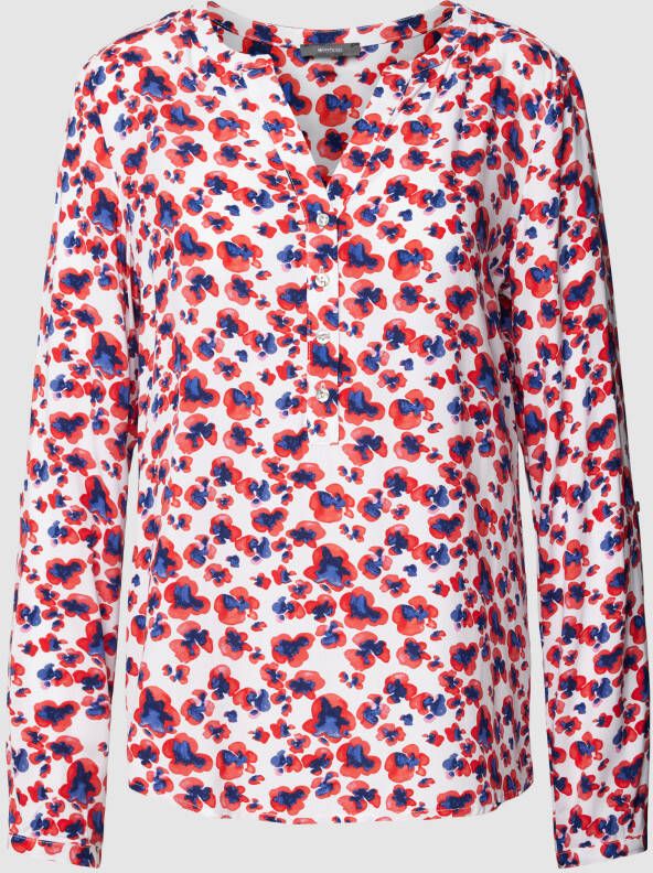 Montego Blouseshirt met all-over-print