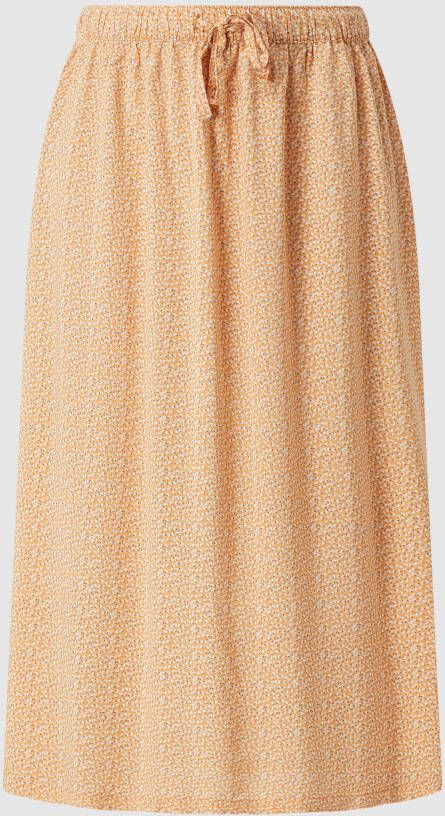 Montego Midirok van viscose met bloemenmotief